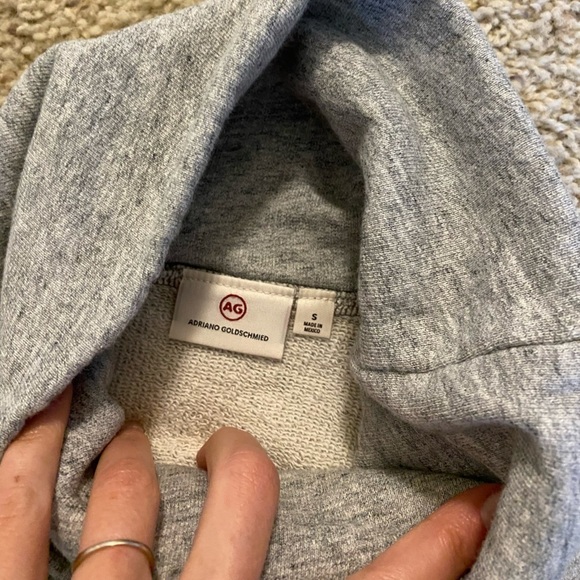 AG Women’s Dahlia Sweatshirt Dress Grey Size Small Athleisure Loungewear - Picture 7 of 10